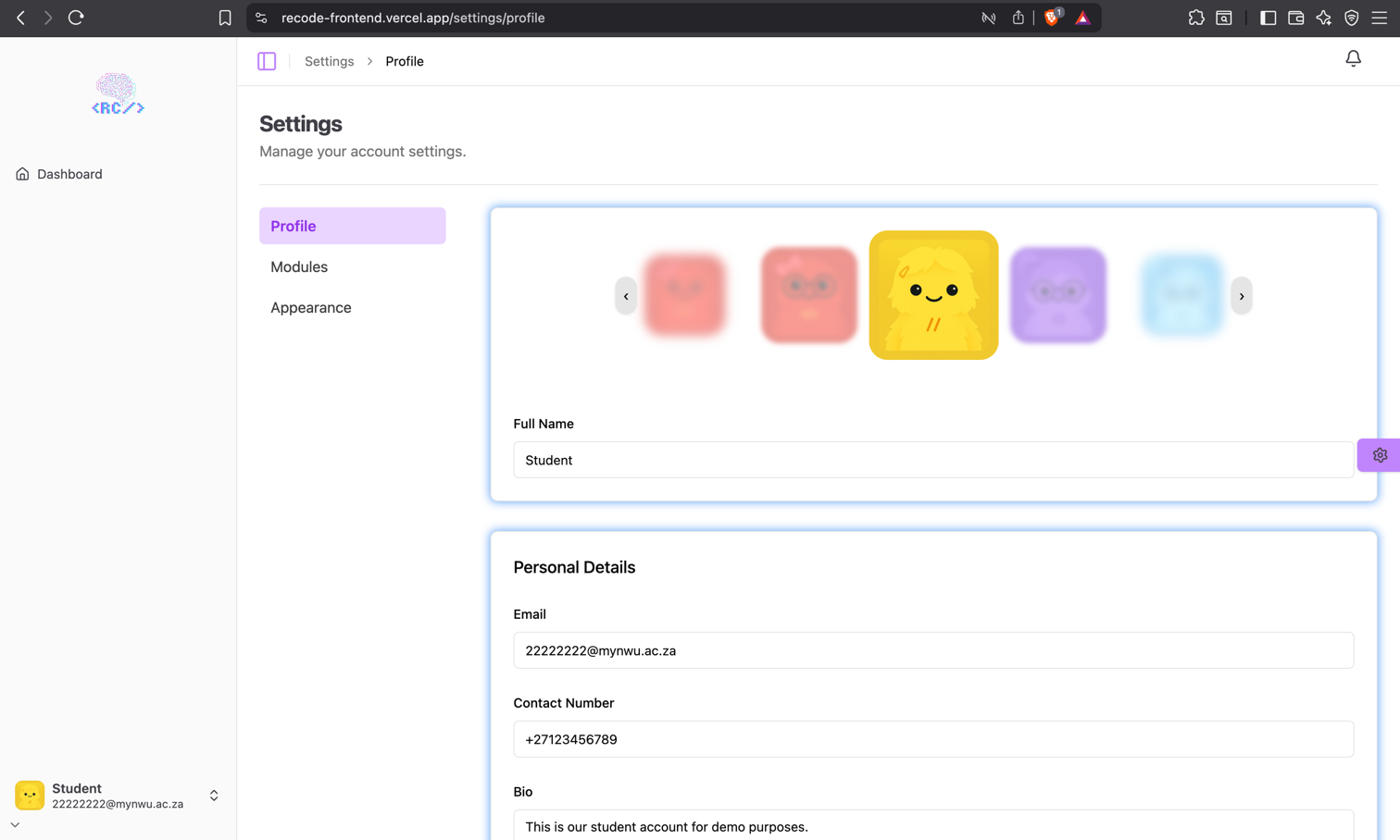 Recode - AI Coding Challenge Platform, screen 8
