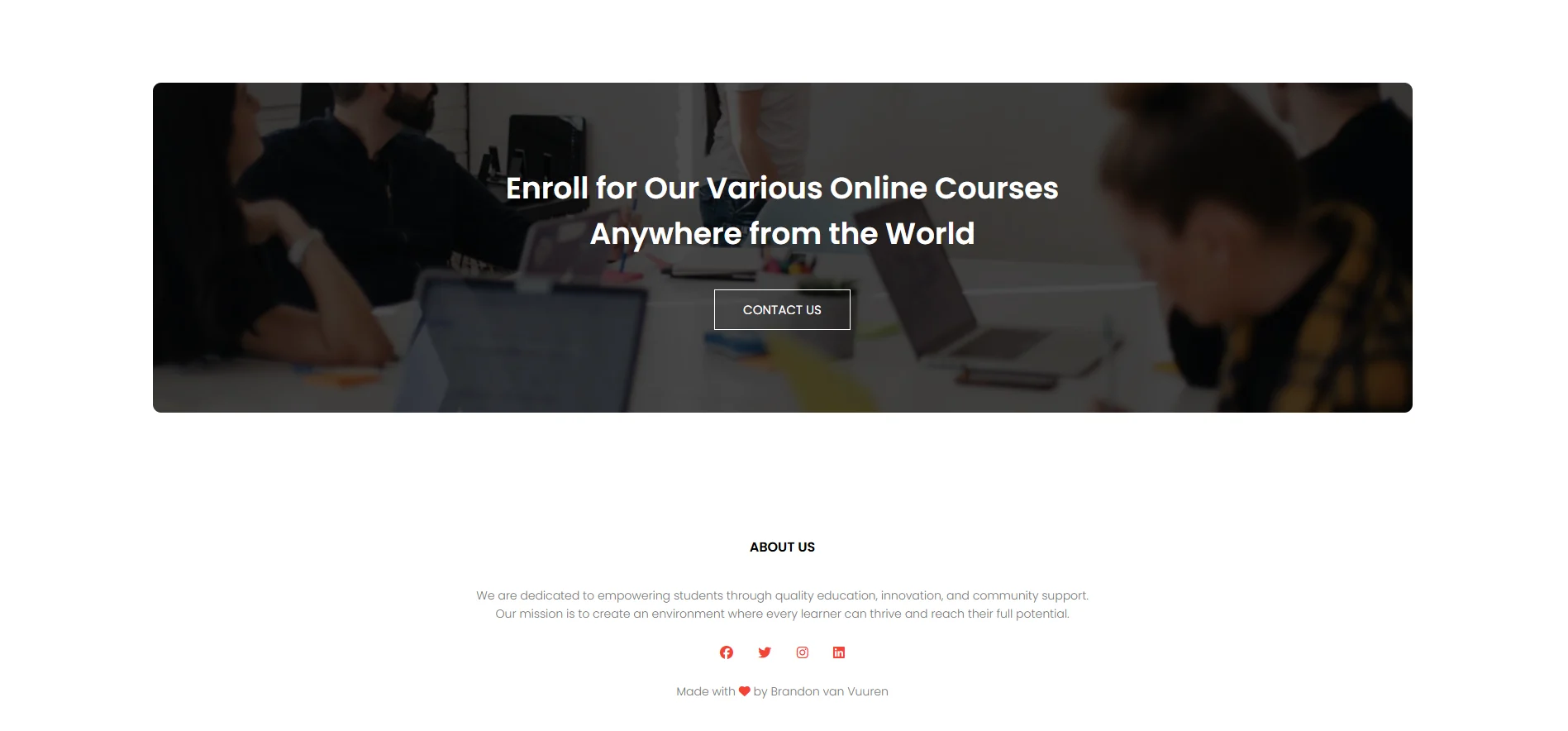 University Management System, screen 4