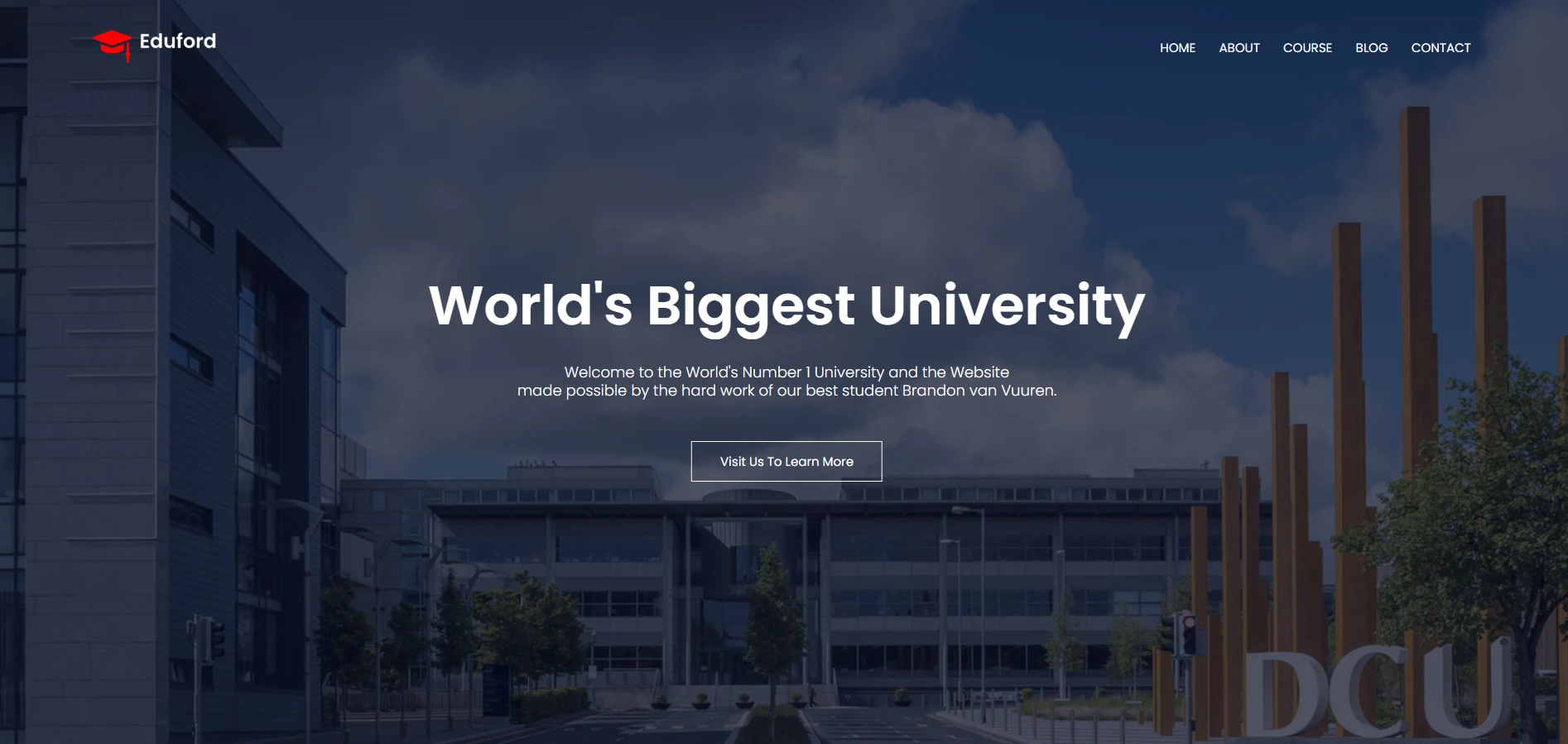 University Management System, screen 5