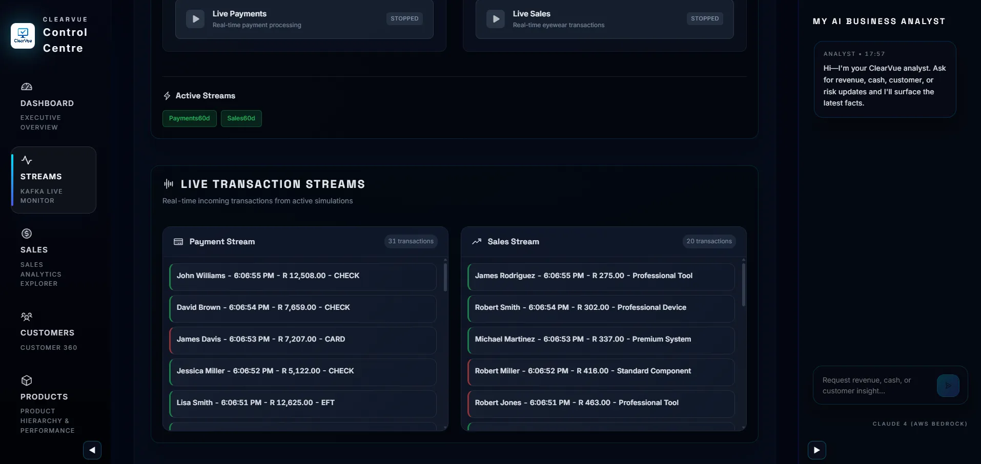 ClearVue Dashboard Analytics, screen 6