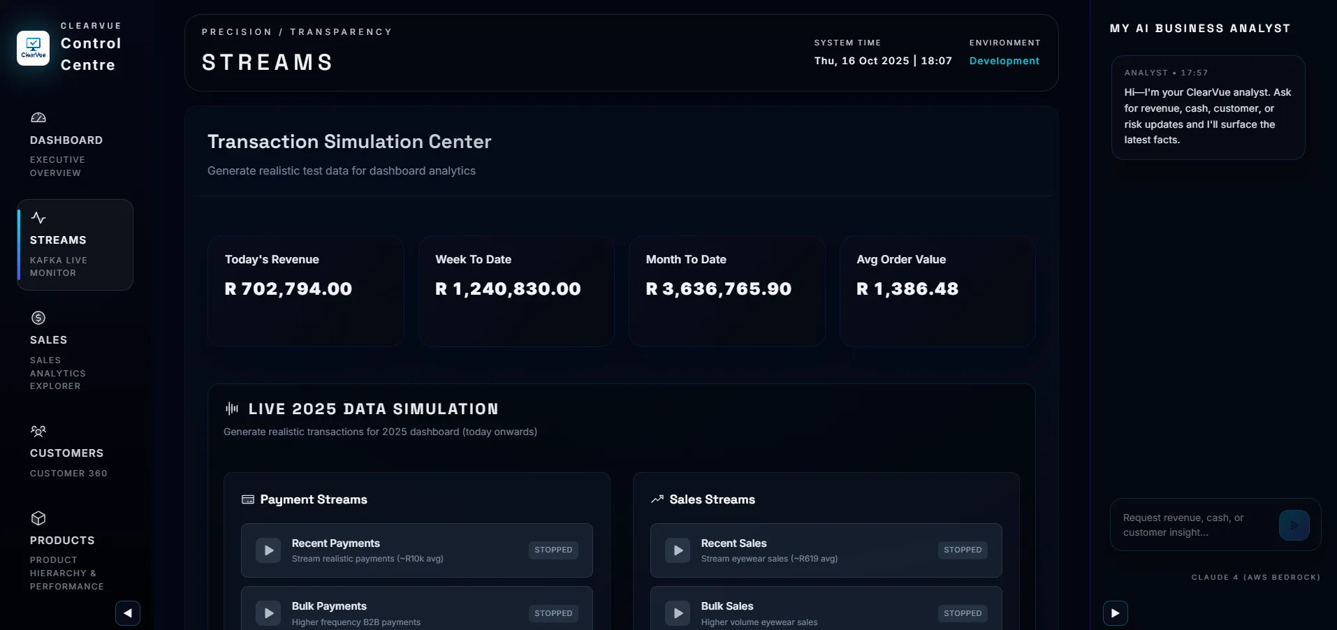 ClearVue Dashboard Analytics, screen 13