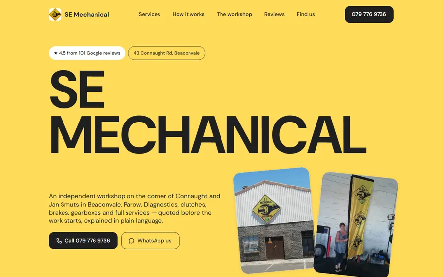 SE Mechanical Repairs and Fitment website